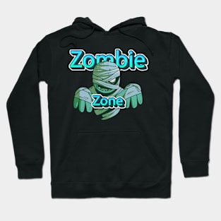 zombie zone Zombie-Proof: Your Brains Are Secure - Sarcastic Halloween Humor Hoodie